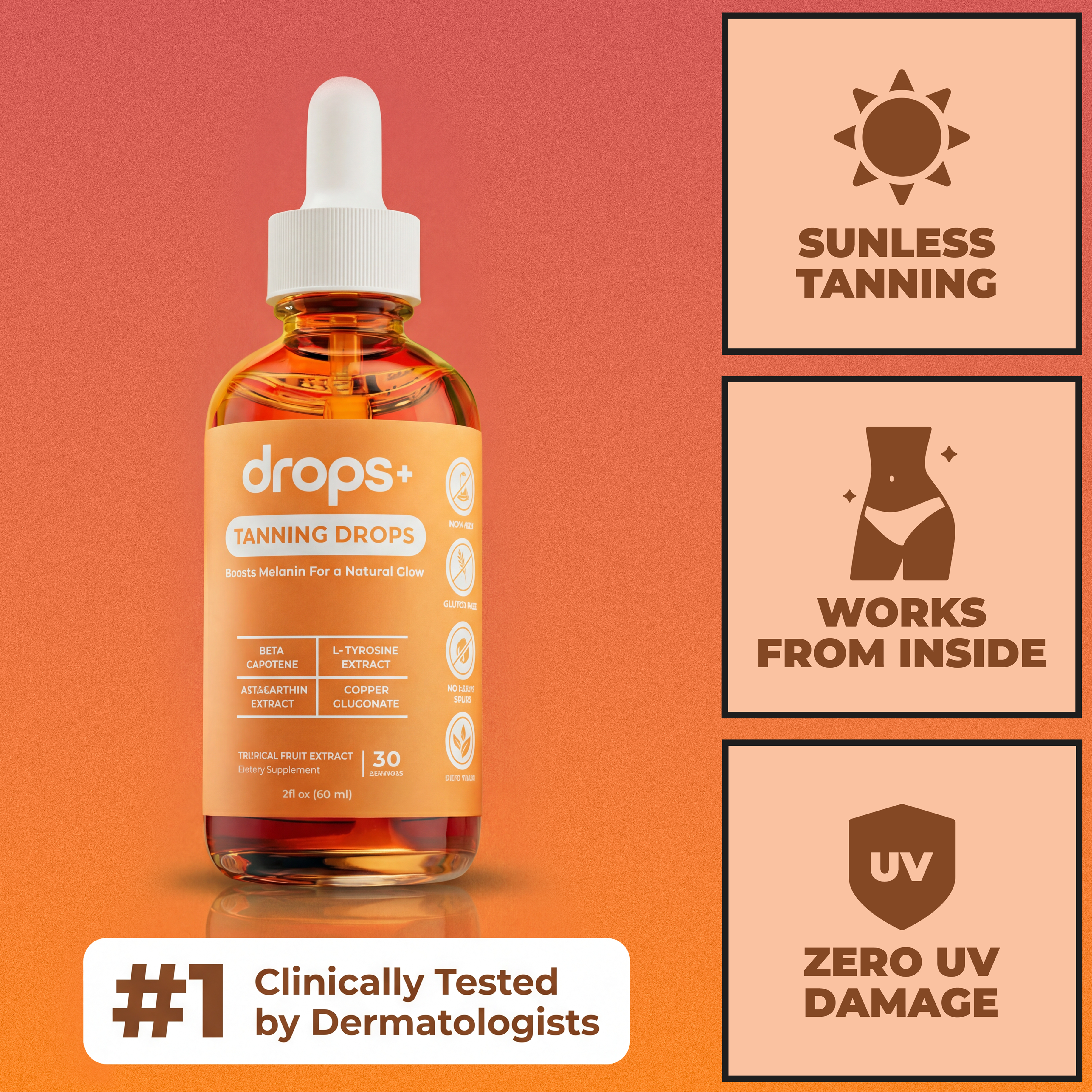 Drinkable Tanning Drops